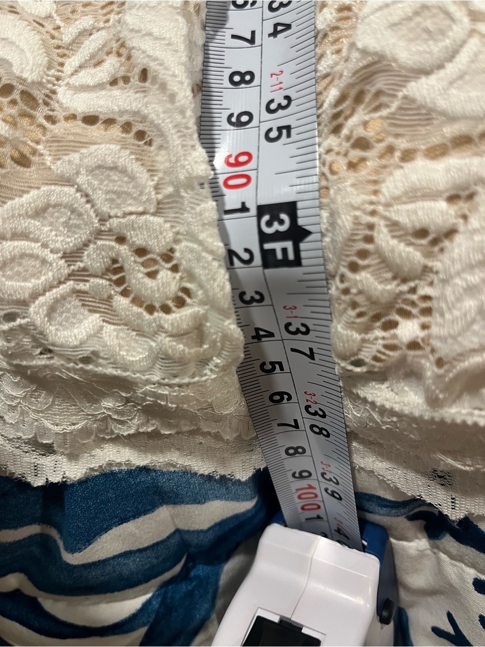 Windsor white/nude Lace Midi Slip Dress - Picture 10 of 11